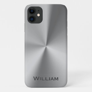 Case-Mate iPhone Case Nom personnalisé en métal brossé