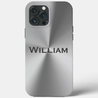 Case-Mate iPhone Case Nom personnalisé en métal brossé