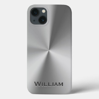 Case-Mate iPhone Case Nom personnalisé en métal brossé