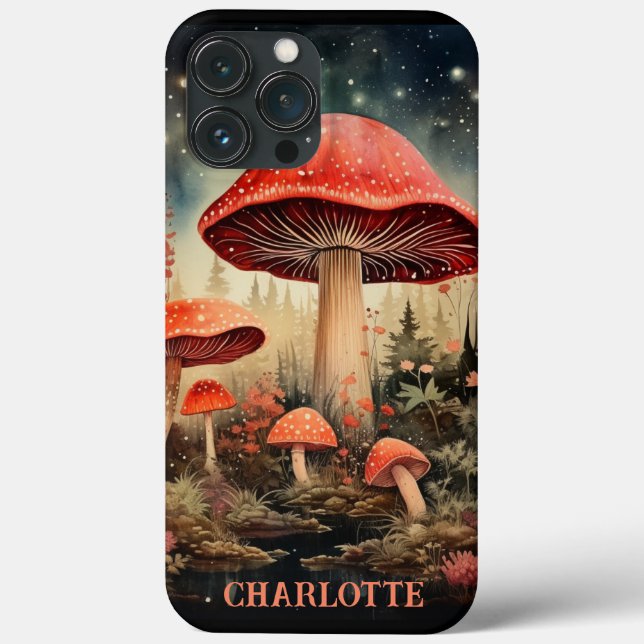 Coques Case-Mate iPhone Nom personnalisé Enchanter Magic Fairy Mushroom (Verso)