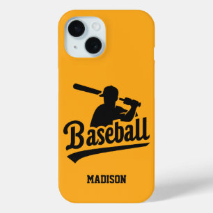 Coque Case-Mate iPhone Nom personnalisé et base-ball couleur