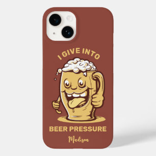 Coque Case-Mate iPhone Nom personnalisé et bière texte amusant