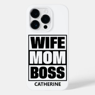 Coque Case-Mate iPhone Nom personnalisé Femme - Maman - Patron