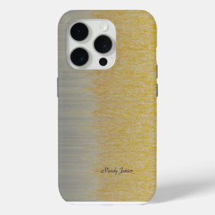 Coque Case-Mate iPhone Nom personnalisé Gold et Silver Assembly