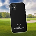 Case-Mate iPhone Case Nom Personnalisé Golf Clubs Noir Et Blanc<br><div class="desc">Personnalisez le nom dans la typographie classique pour créer un cadeau de golf unique et garder le saké pour n'importe quel golfeur. Conçu par Thisisnotme©</div>