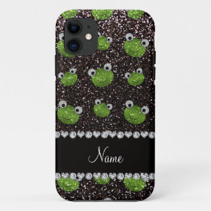 Etui iPhone Case-Mate Nom personnalisé grenouilles à parties scintillant