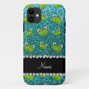 Etui iPhone Case-Mate Nom personnalisé grenouilles à parties scintillant