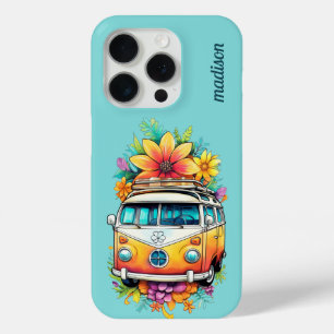 Coque Case-Mate iPhone Nom personnalisé Hippie Van
