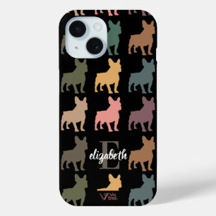 Coque Case-Mate iPhone Nom personnalisé initiale Bouledogue français Flor