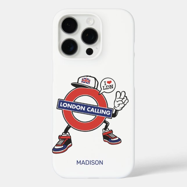 Coques Case-Mate iPhone Nom personnalisé London Calling (Verso)