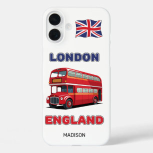 Coque Pour iPhone 16 Plus Nom personnalisé Londres Angleterre