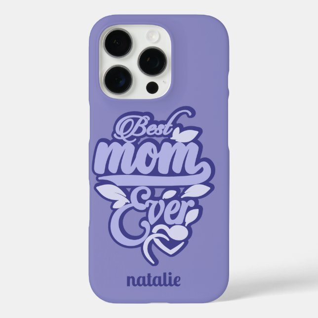 Coques Case-Mate iPhone Nom personnalisé "Meilleure maman de tous les temp (Verso)