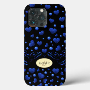 Case-Mate iPhone Case Nom personnalisé, motif de parties scintillant coe