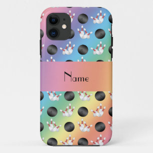 Case-Mate iPhone Case Nom personnalisé motif de quilles arc-en-ciel