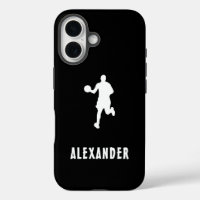 Nom Personnalisé Noir Et Blanc Joueur De Basket-Ba