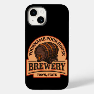 Coque Case-Mate iPhone NOM PERSONNALISÉ Old Oak Barrel Beer Keg Brasserie