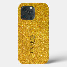 Nom personnalisé Parties scintillant or Coque-coqu