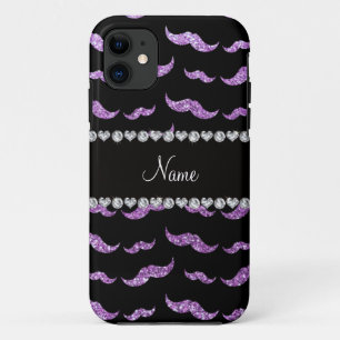 Case-Mate iPhone Case Nom personnalisé parties scintillant violet lumièr
