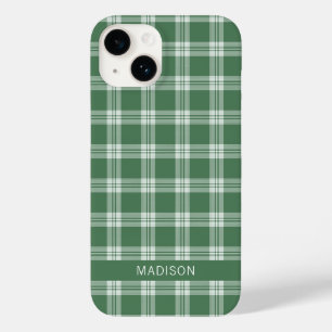 Coque Case-Mate iPhone Nom personnalisé Plaid / Tartan Motif