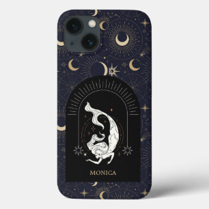 Case-Mate iPhone Case Nom personnalisé Poissons Zodiac Mystique Noire