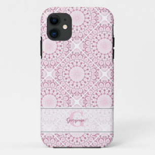 Case-Mate iPhone Case Nom personnalisé Pretty Rose Confetti Lace Mandala