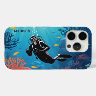Coque Case-Mate iPhone Nom personnalisé Scuba Diver