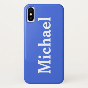 Case-Mate iPhone Case Nom personnalisé Solid Royal Blue