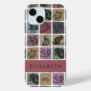 Coque Case-Mate iPhone Nom personnalisé Squirrel Vintage Rétro Forêt Pers