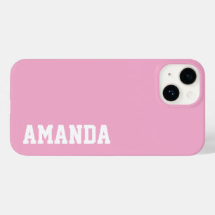 Coque Case-Mate iPhone Nom personnalisé Stylé Moderne Élégant Couleur ros