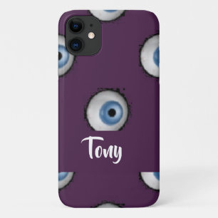 Case-Mate iPhone Case Nom personnalisé sur les grands yeux du violet