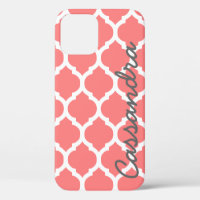 Nom personnalisé sur Trellis marocain rose