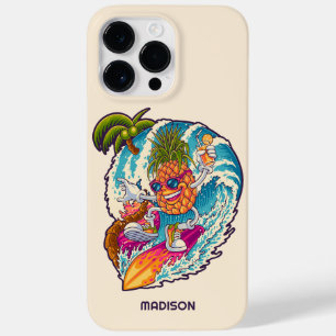 Coque Case-Mate iPhone Nom personnalisé Surfing Pineapple