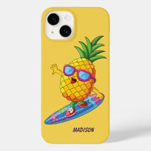 Coque Case-Mate iPhone Nom personnalisé Surfing Pineapple