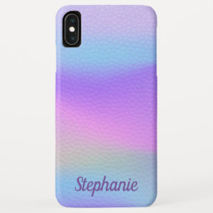 Case-Mate iPhone Case Nom personnalisé Tendance Arc-en-ciel Texture Appl