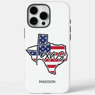 Coque iPhone 16 Pro Max Nom personnalisé Texas