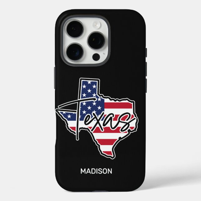 Coques Case-Mate iPhone Nom personnalisé Texas (Verso)