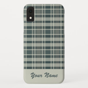 Case-Mate iPhone Case Nom personnalisé tissu d'hiver Motif à carreaux mo