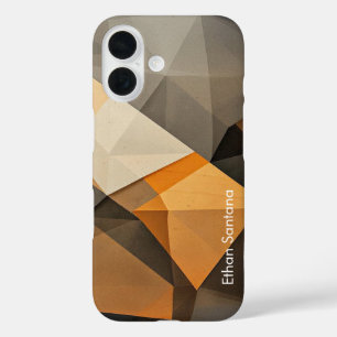 Coque Pour iPhone 16 Nom personnalisé ton Terre Abstrait