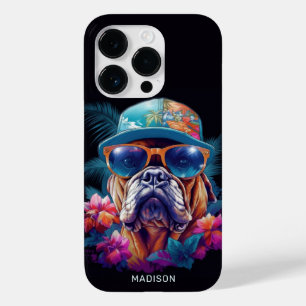 Coque Case-Mate iPhone Nom personnalisé Tropical Vacances Chien