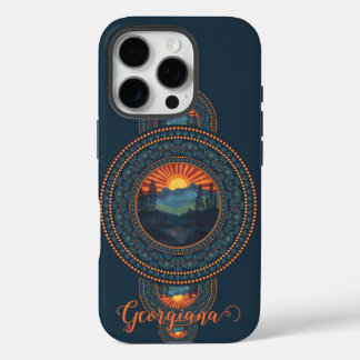 Coque iPhone 16 Pro Nom personnalisé Vintage Wilderness Ornamental Man