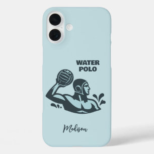 Coque Pour iPhone 16 Plus Nom personnalisé Water Polo