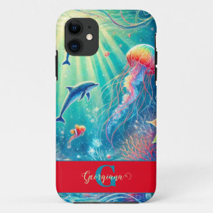 Case-Mate iPhone Case Nom Personnalisé Whimssical Floral Coral Reef Poin