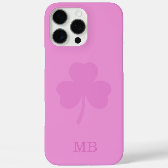 Coques Case-Mate iPhone nom rose initiales monogramme iphone 16 pro max co (Verso)