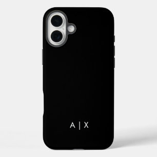 Coque Pour iPhone 16 Plus Nom simple de couple monogrammé