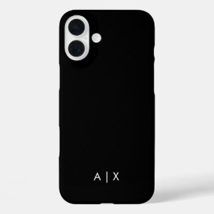 Coque Pour iPhone 16 Plus Nom simple de couple monogrammé