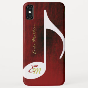Coque Pour iPhone XS Max Nom sur une note de musique