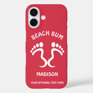 Coque Pour iPhone 16 Nom, texte et couleur personnalisés