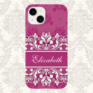 Coque Case-Mate iPhone Nom tourbillon Damask rose