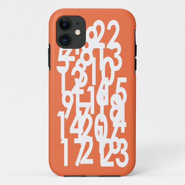Coques Case-Mate iPhone nombres de motif (Dos)