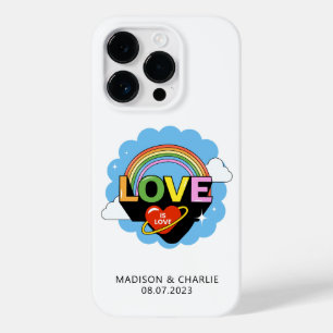 Coque Case-Mate iPhone Noms personnalisés / Texte "L'amour est amour"